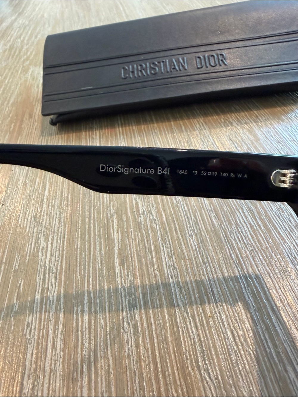 Dior Black & Tortoiseshell Round Sunglasses - Picture 7 of 7